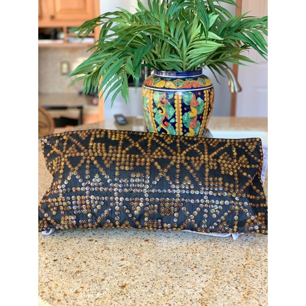 DRANSFIELD & ROSS Luxury Zippered Pillow Cover 24"X 12"